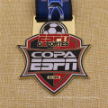 Bespoke Metal Antique Finish Medalha de futebol de futebol